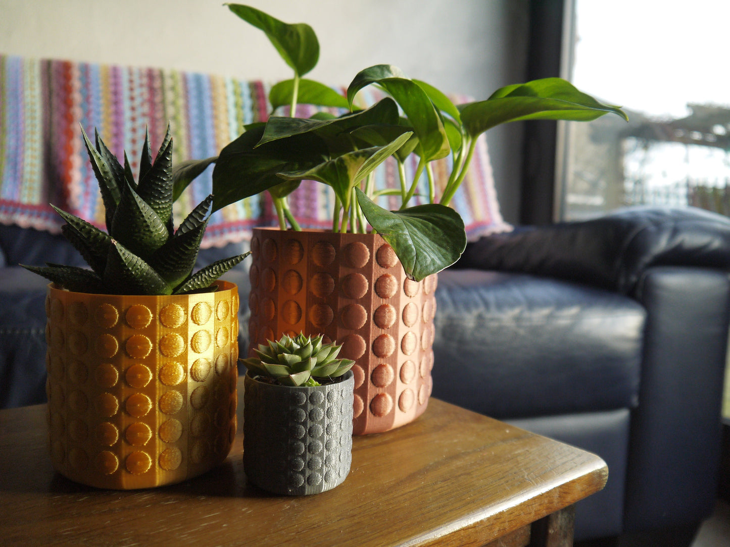 Bubble Textured Plant Pots