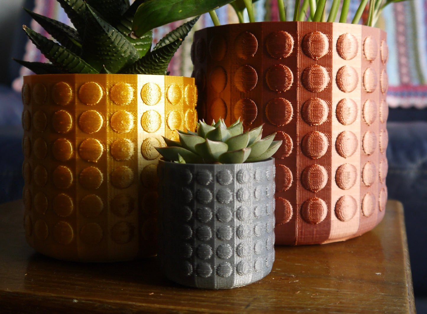 Bubble Textured Plant Pots