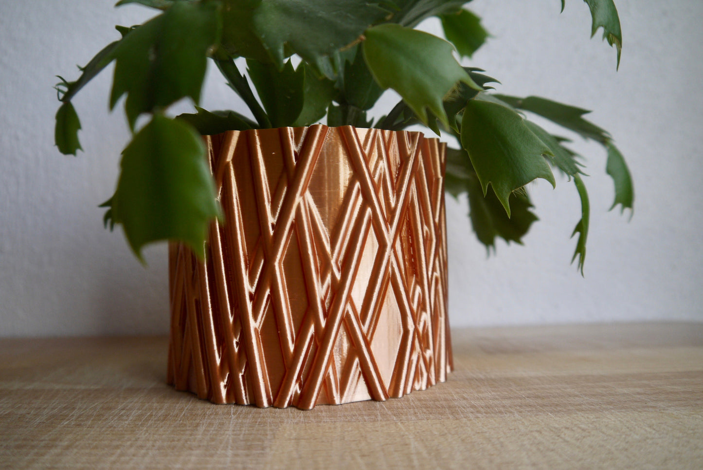 Copper Pipework Inspired Plant Pot