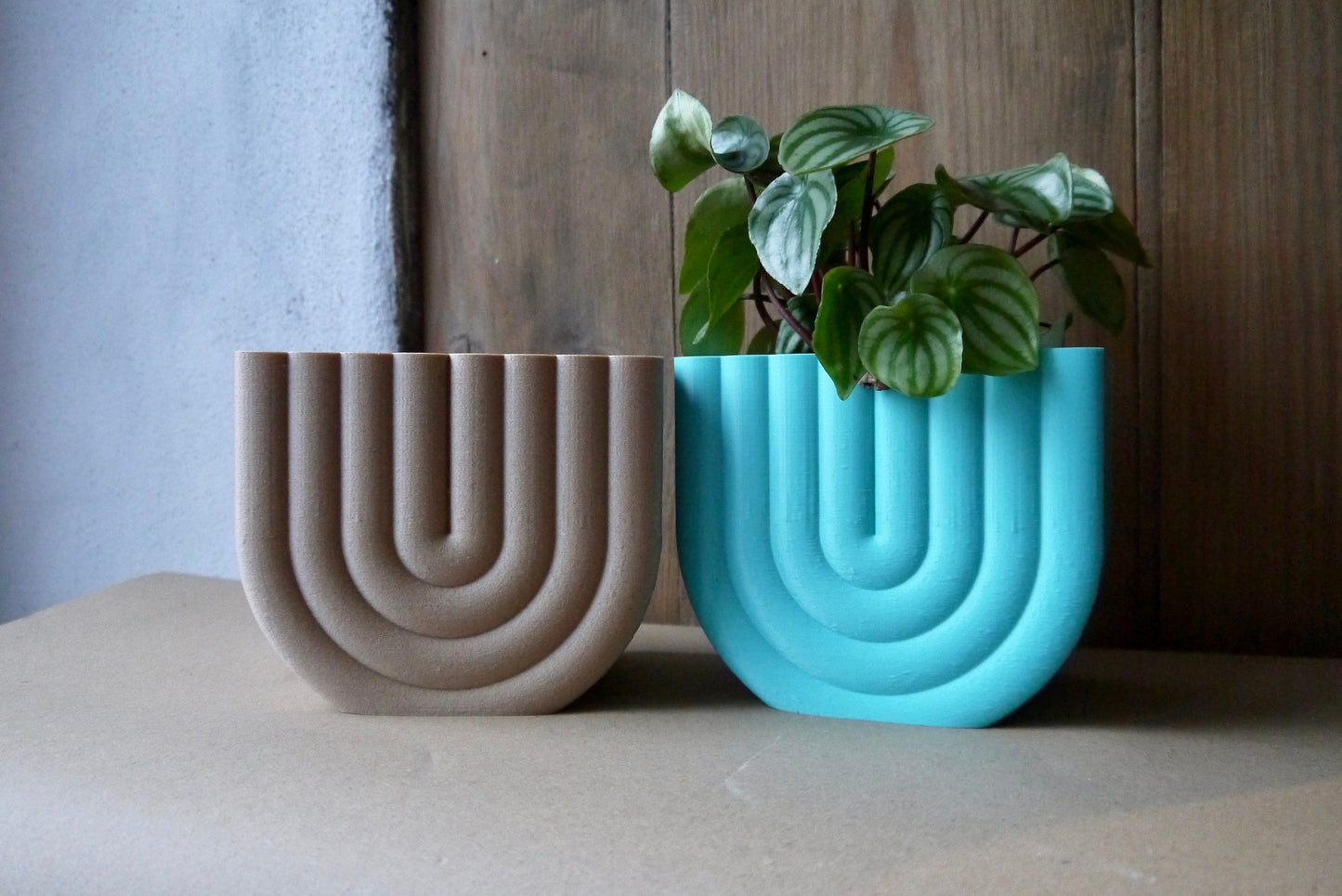 Rainbow texture Plant Pot