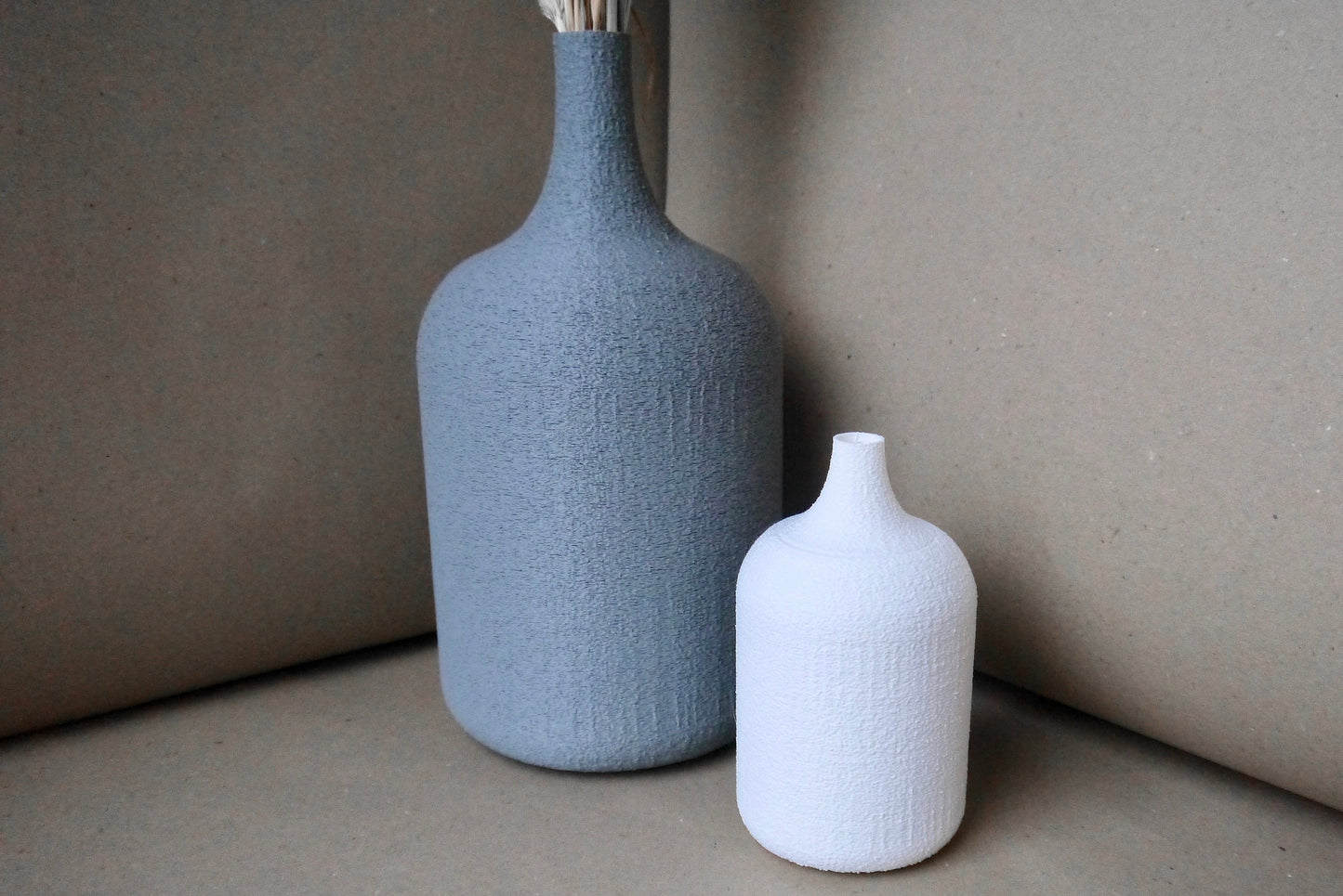 Texture Bottle Vase for Dried Flowers
