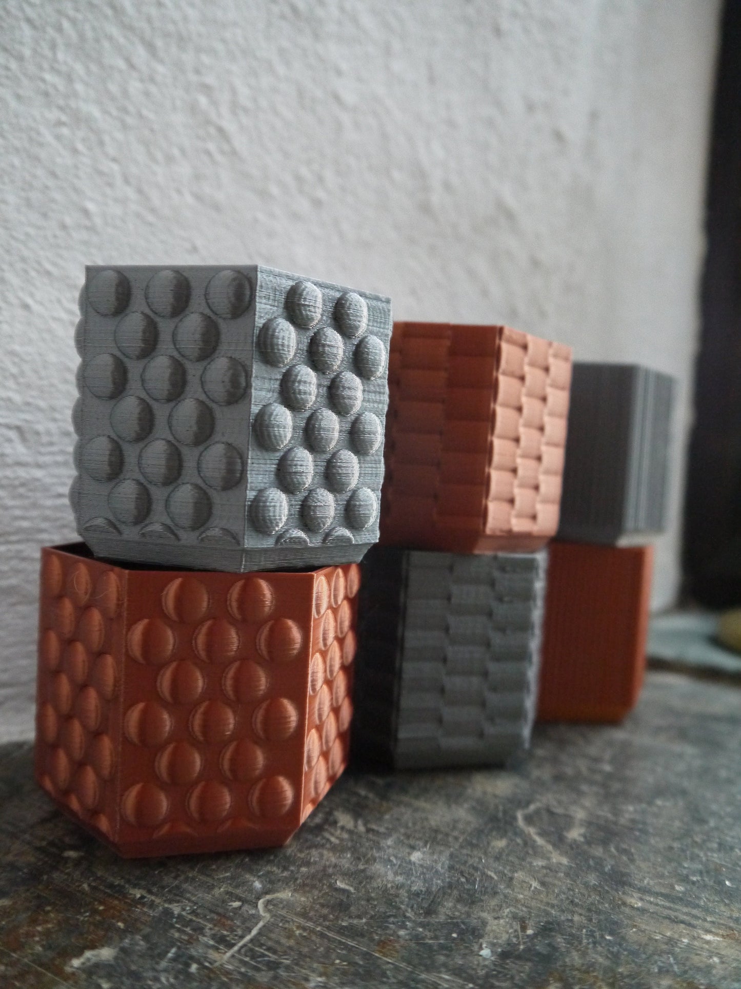 Set of Three Mini Plant Pots