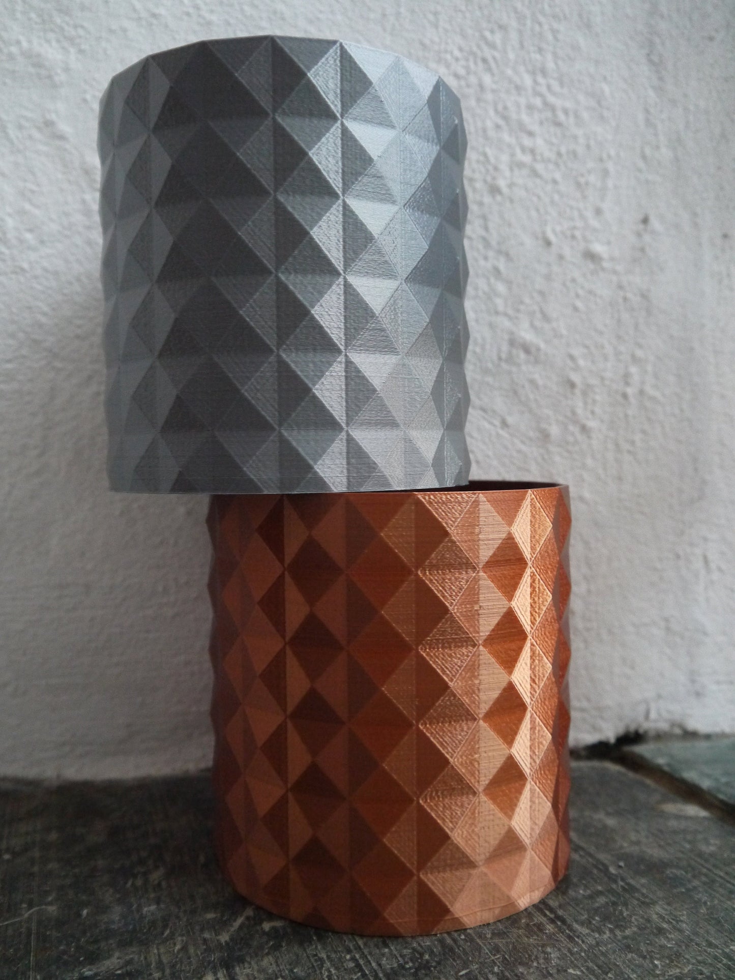 Geometric Spike Textured Plant Pot