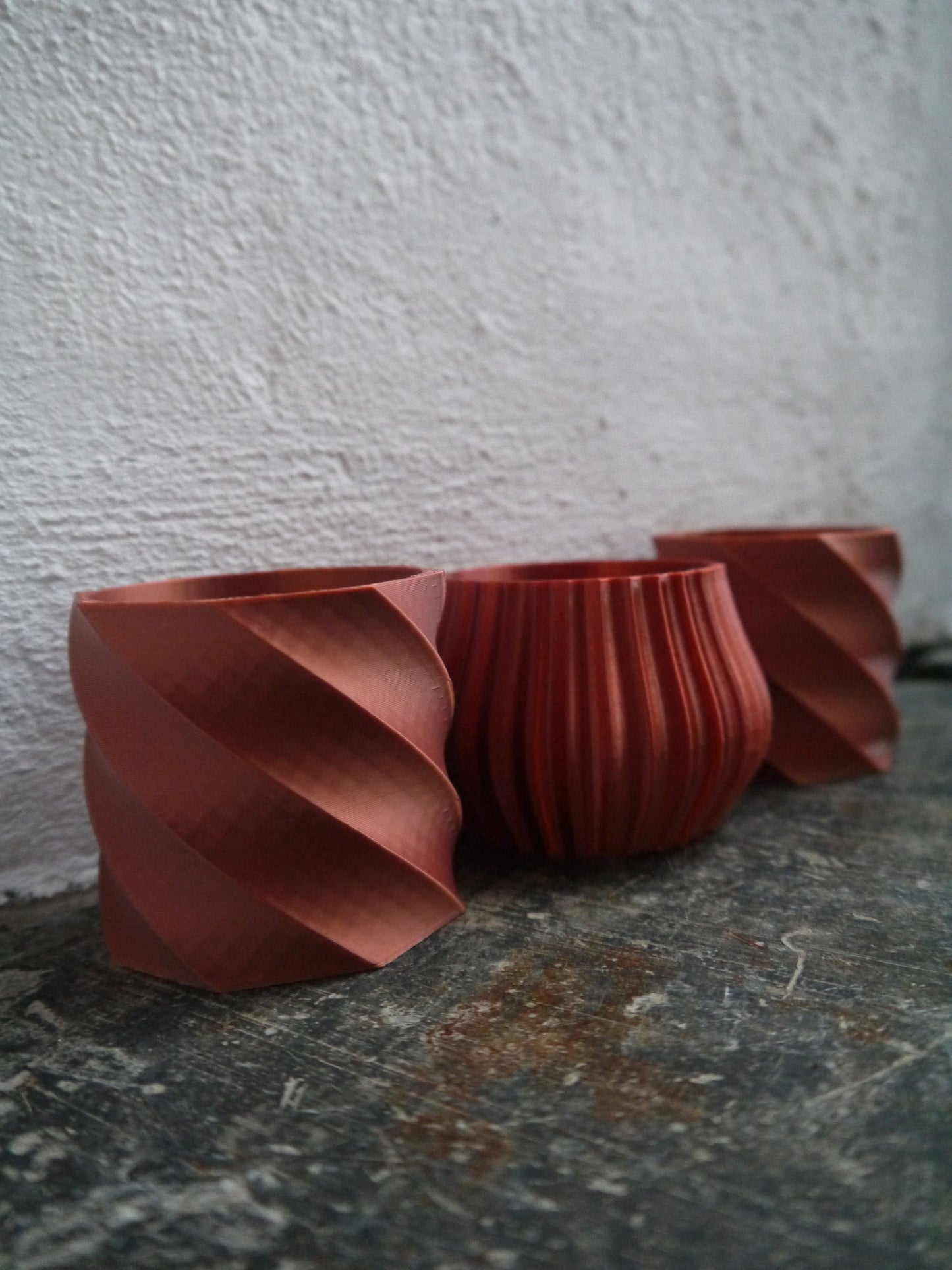 Set of Three Mini Plant Pots