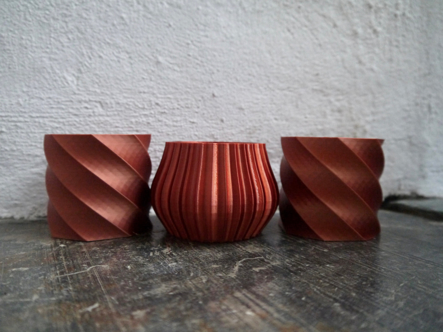 Set of Three Mini Plant Pots