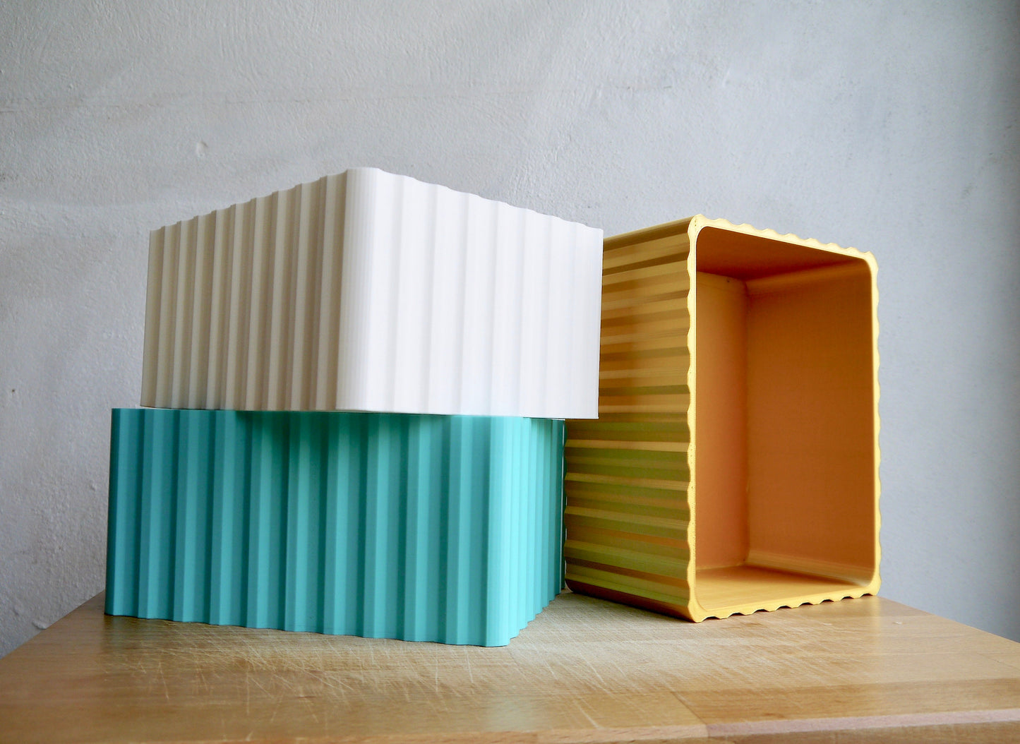 Corrugated Texture Storage box