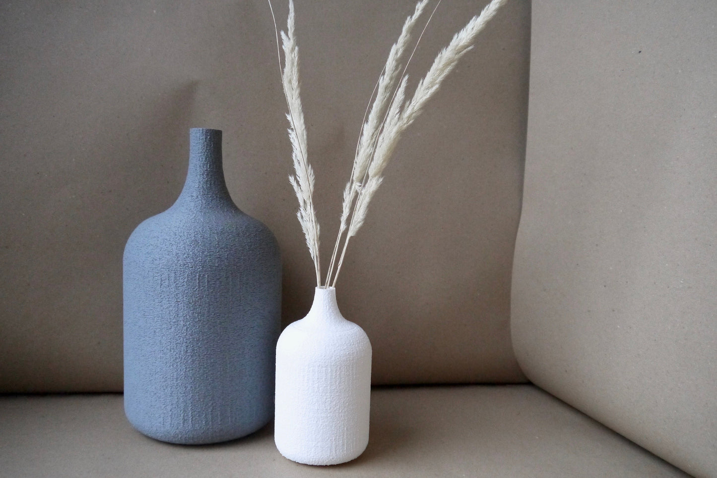 Texture Bottle Vase for Dried Flowers