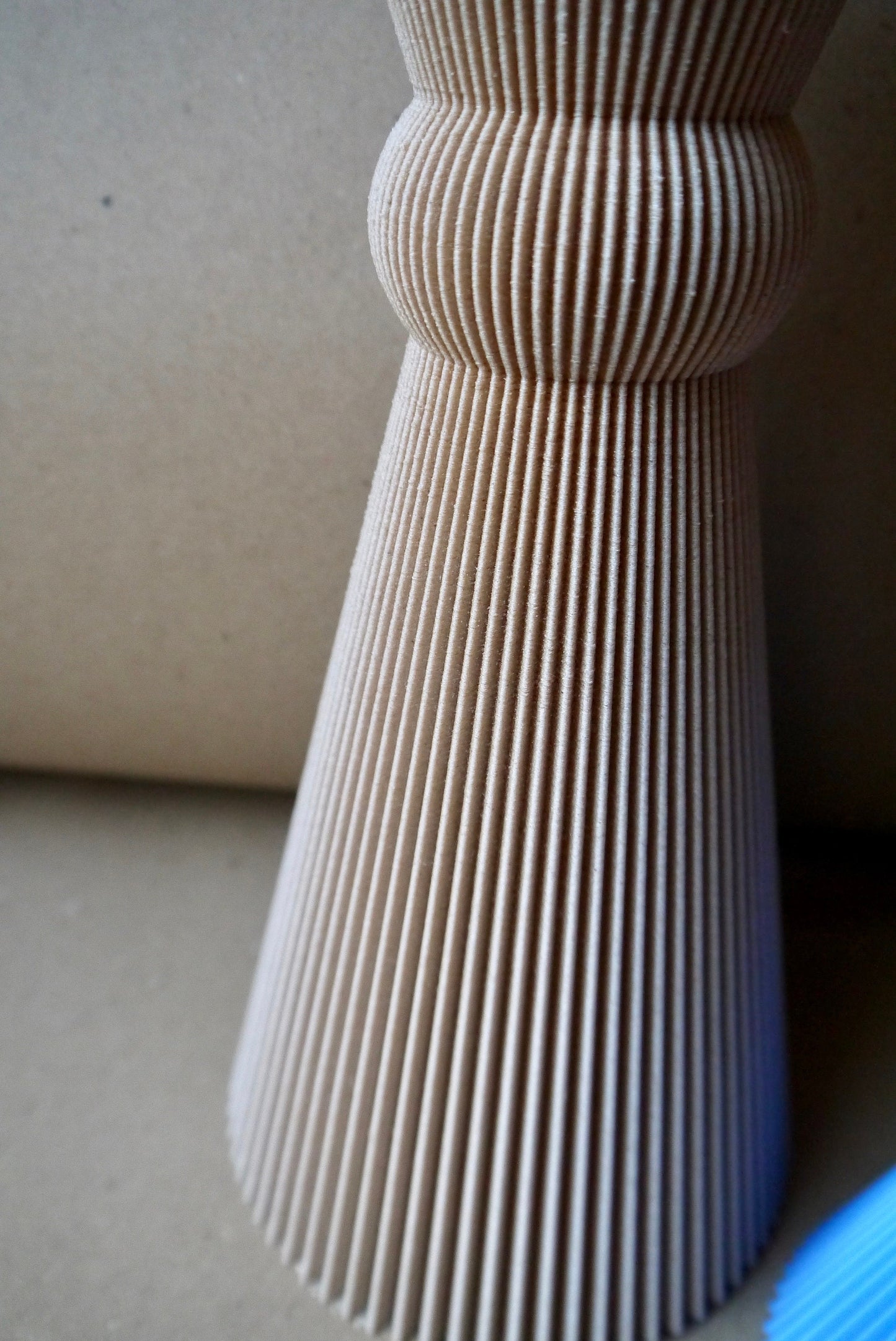 Conical Stripe Vase for Dried Flowers